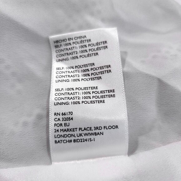 URBAN OUTFITTERS UO V-Neck Cami Mini Slip Dress Neon White Polkadot Womens Small - Picture 10 of 10